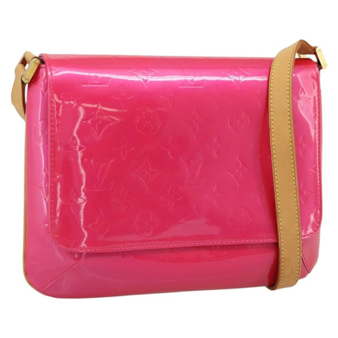 路易威登 Monogram Vernis Thompson Street Fuchsia Pink M91215 Auth 191447V
