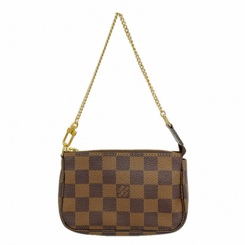 Louis Vuitton Damier 迷你手拿包配件 N58009 Ebene 女士包/小包