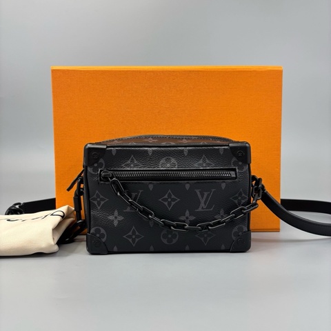 Louis Vuitton 路易威登 黑老花硬盒子斜挎包 芯片 尺寸18*12