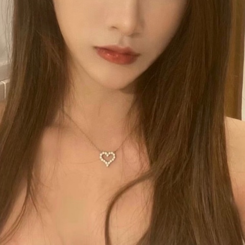 Tiffany 蒂芙尼 Elsa系列 18K金滿鑽愛心項鍊 附件盒子