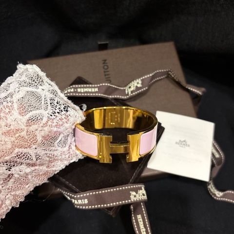 愛馬仕手環 HERMES Clic H夢幻紫金