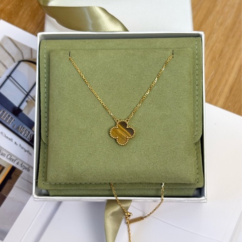 （2026國外購證🈵全配）全新Van Cleef & Arpels 招財虎眼石項鍊