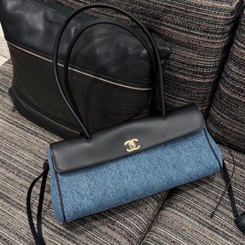 Chanel 26A 牛仔布法棍包