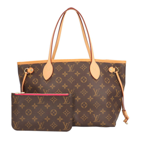 路易威登 Neverfull PM Monogram 帆布手提包，M41245 棕色，女士，LOUIS VUITTON