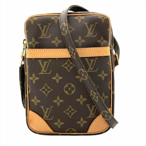 路易威登 Danube 單肩包，Monogram 帆布，M45266，棕色，金色五金，SL0021，男女通用