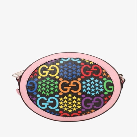 Gucci GG Psychedelic 🌈多巴胺圓餅單肩包（603938）