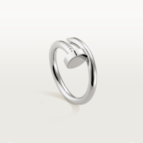 (近新）Cartier 卡地亞 750 白K金 Juste Un Clou 釘子戒指 白金 戒指 CRB4099258