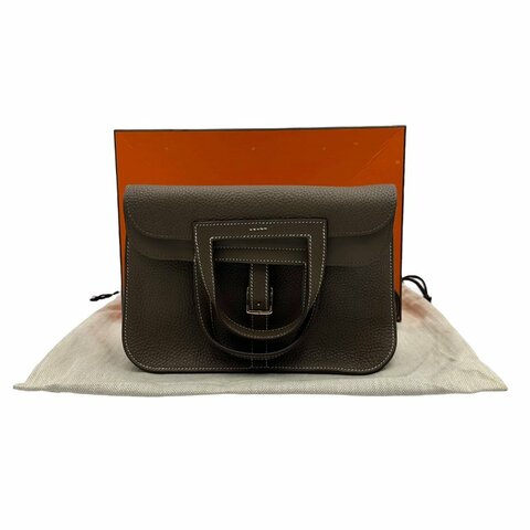 【美收精品】HERMES Halzan 大象灰  C-747 【隔月月中將轉賣至日本 上架期限30天】