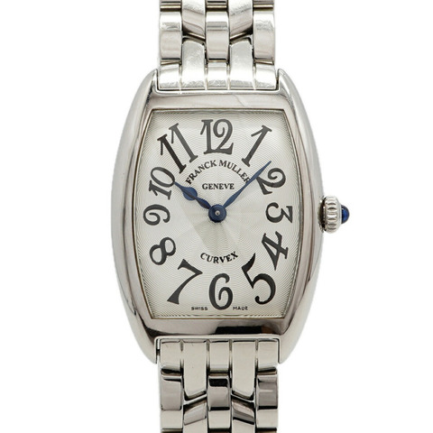 Franck Muller Tonneau Curvex 1752 銀色錶盤小姐腕錶