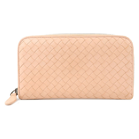 BOTTEGA VENETA 羊皮皮革Long Round Wallet長錢包