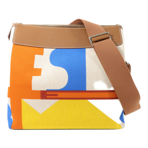 HERMES Viking/Regate R.M.S 12H肩背袋Capucine/Ecru/Fauve