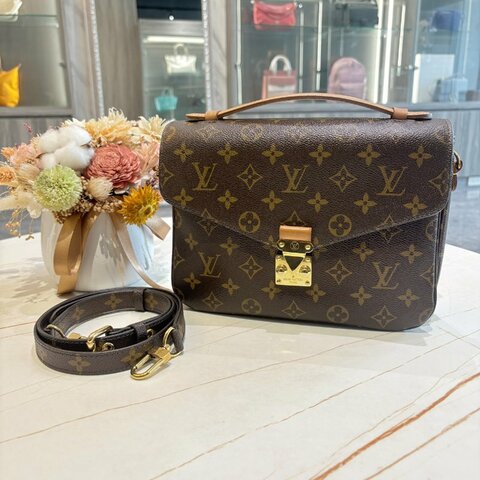 *SHIHNA名牌精品* LV M40780 Metis 經典老花郵差包