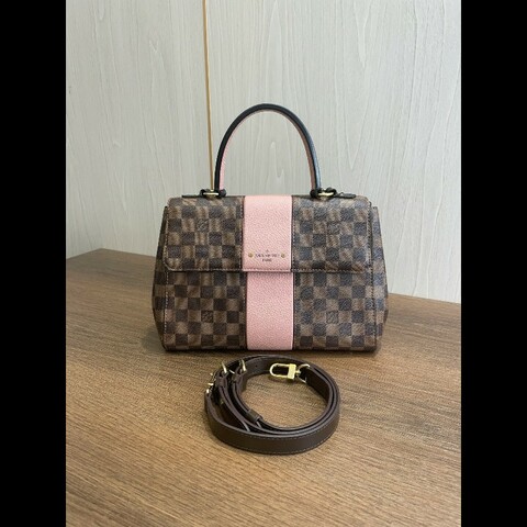 路易威登/Louis Vuitton 棋盤格拼粉色克魯尼中號包