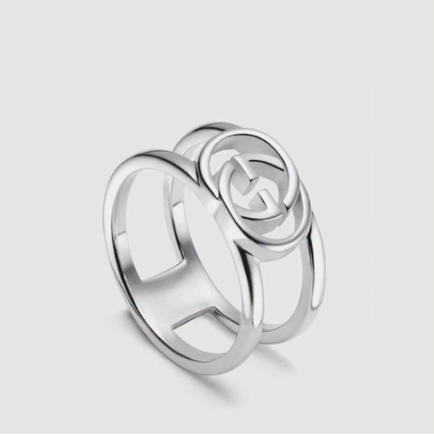 Gucci Interlocking 經典雙G戒#13