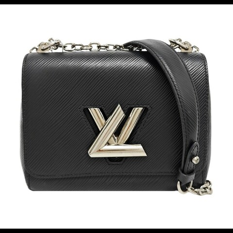 Louis Vuitton 黑色epi twist 肩背包斜背包 小號