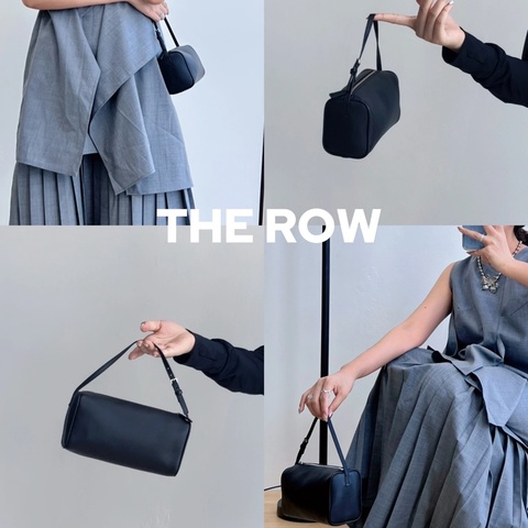 The row 90s bag 小羊皮黑色 therow筆筒