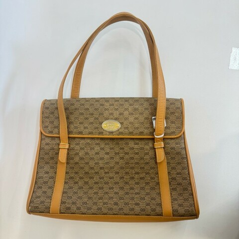 Gucci vintage 黃色老花手提包