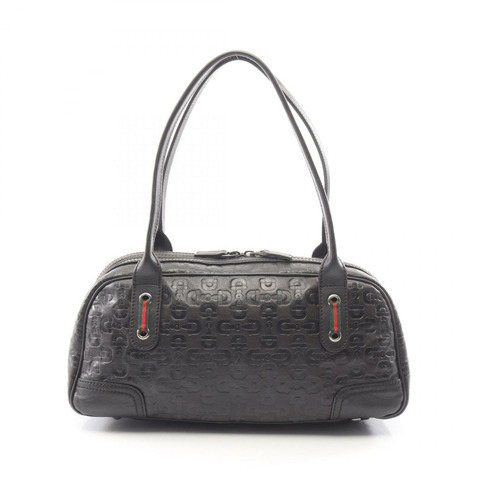 GUCCI Sherry系列手提包293594，棕色多色皮革，二手女款