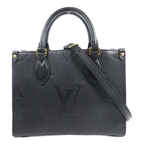 LOUIS VUITTON Monogram Empreinte OnTheGo PM手挽肩背兩用袋