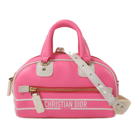 Dior 牛皮皮革/Rubber Micro Vibe Zip Bowling手挽肩背兩用袋