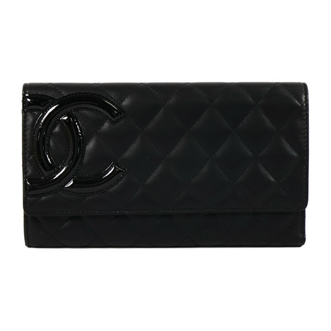 CHANEL 牛皮皮革Cambon Long Wallet長錢包