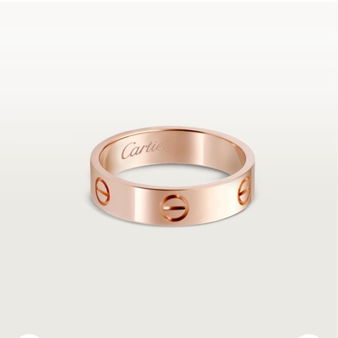 Cartier 卡地亞 750 玫瑰金 LOVE 戒指 經典戒指 Rose Gold 戒指 B4085259