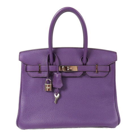 HERMES Togo皮革Birkin 30手挽袋Anemone