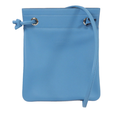 HERMES Swift皮革Aline Mini肩背袋Bleu Du Nord