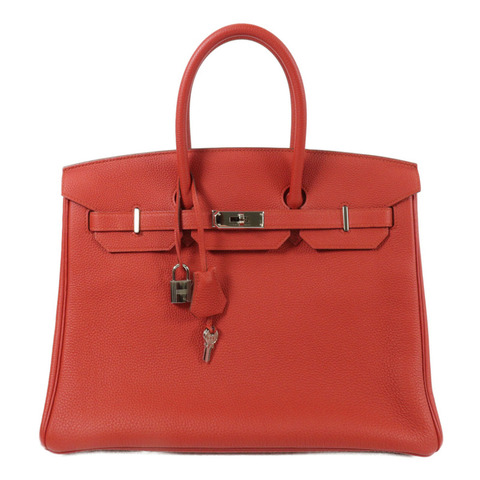 HERMES Togo皮革Birkin 35手挽袋Rough Piment