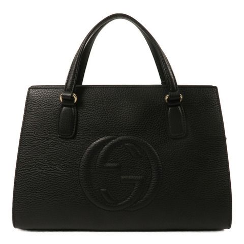 GUCCI 牛皮皮革Interlocking手挽袋
