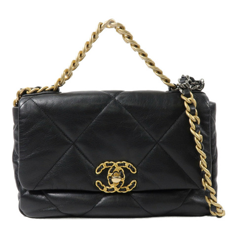CHANEL 羊皮皮革Chanel 19 Medium鏈帶手挽肩背兩用袋