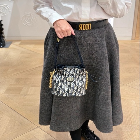 Dior/迪奧 老花抽繩小水桶