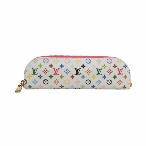Louis Vuitton (LV) 村上隆聯款Charlotte白三彩筆袋