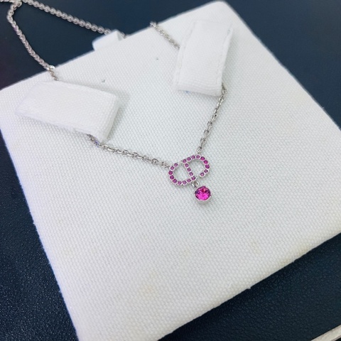 絕美 Dior 粉紅寶石 CD 項鍊 【台中大遠百購入！全新！】限量款式 稀有收藏