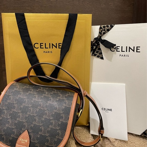 Celine馬鞍老花包（可斜背、手提）兩用