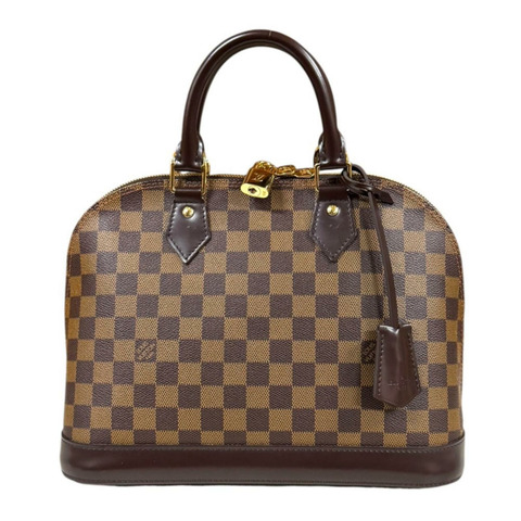 路易威登 Alma PM Damier 手提包，帆布 N53151 棕色，女士 LOUIS VUITTON