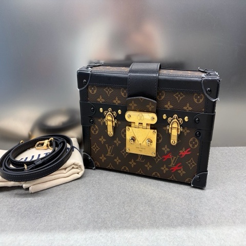 Louis Vuitton 路易威登 老花 硬盒子Petite Malle單肩包 男女同款