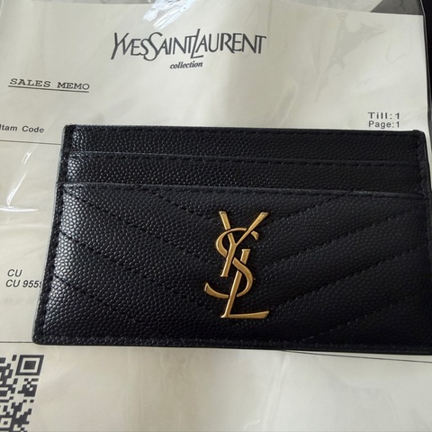 荔枝皮金logo經典卡夾
