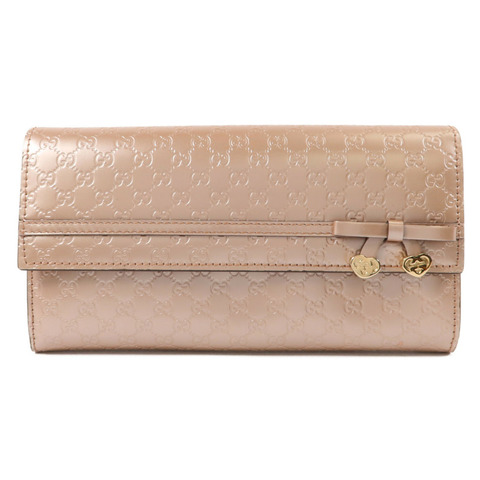 GUCCI 牛皮皮革Guccissima Long Wallet長錢包