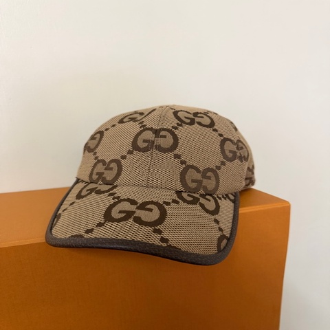 99新✨古馳Gucci Giant Logo鴨舌帽M號