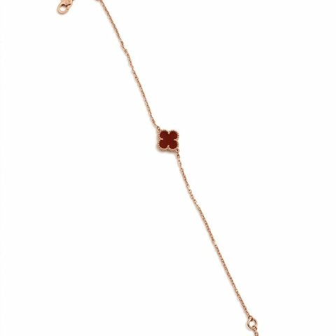Van Cleef & Arpels 梵克雅寶紅玉髓單花手鍊