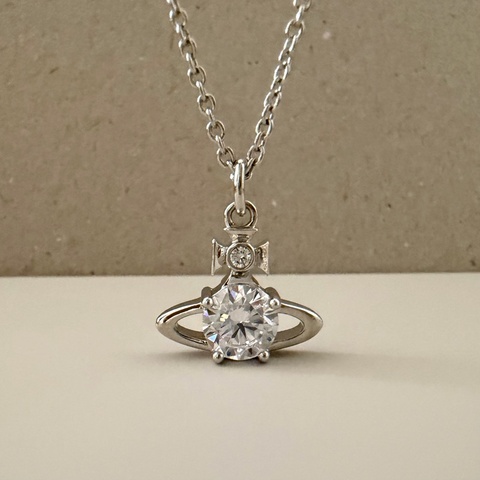 Vivienne Westwood🪐 簡約單鑽土星項鍊 Reina Necklace