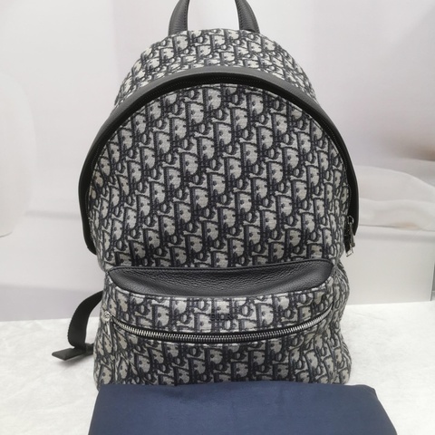 迪奧 Dior  背包雙肩包灰色 男女同款