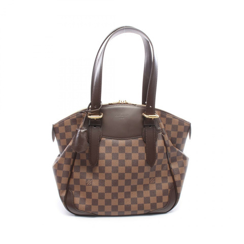 路易威登 Verona MM 單肩包 N41118 Damier 帆布棕色 Ebene 二手 LV
