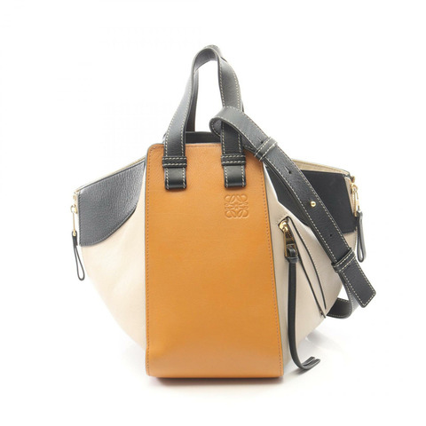 LOEWE HAMMOCK 小號單肩手提包，皮革材質，駝色、灰色、黑色，二手女款