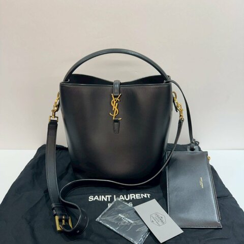 YSL LE 37 斜背包/側背包/水桶包/手提包 中號 9成新