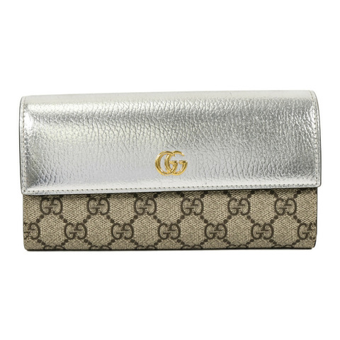 GUCCI 塗層帆布Long Wallet長錢包
