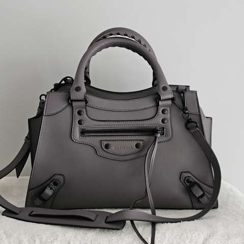 Balenciaga Neo classic 深灰兩用機車包 98新閒置