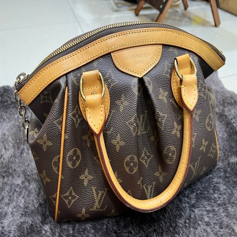 Louis Vuitton 路易威登｜LV Tivoli PM 經典老花水餃包 手提包