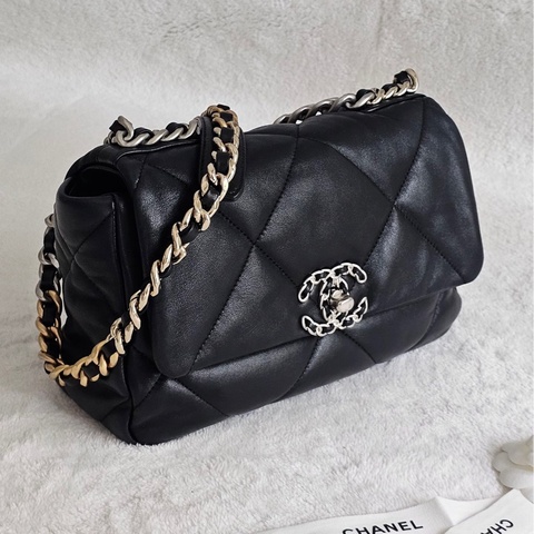Chanel 19銀扣 黑色小號